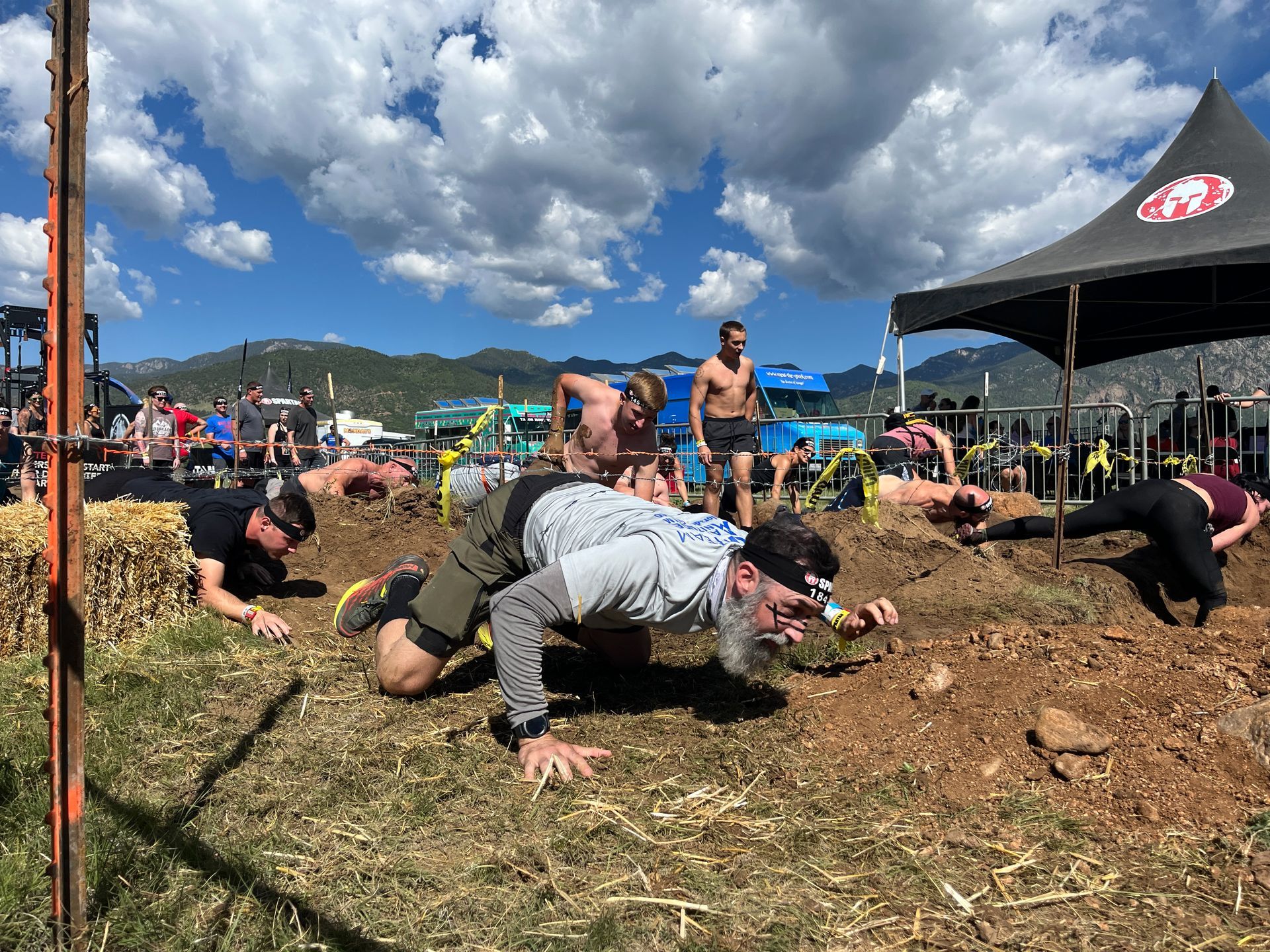 Spartan barbed wire crawl