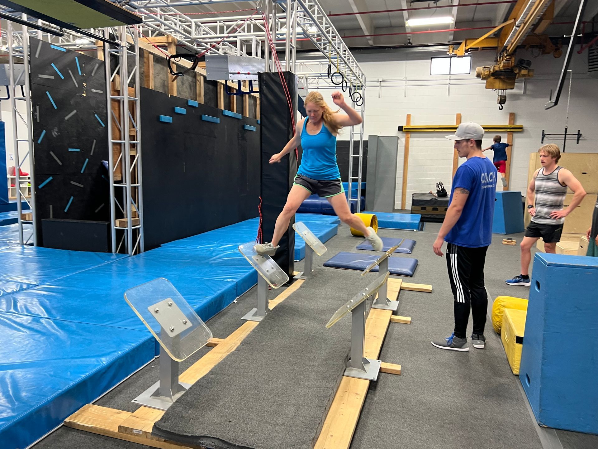 Woman navigating the quintuple steps