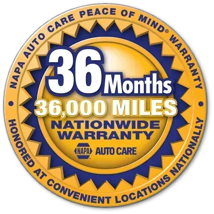 NAPA Autocare Warranty Logo | Downtown Auto Service