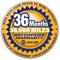 NAPA Auto Care Warranty Logo | Downtown Auto Service