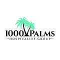 1000 Palms Hospitality Group logo with green palm trees and black text