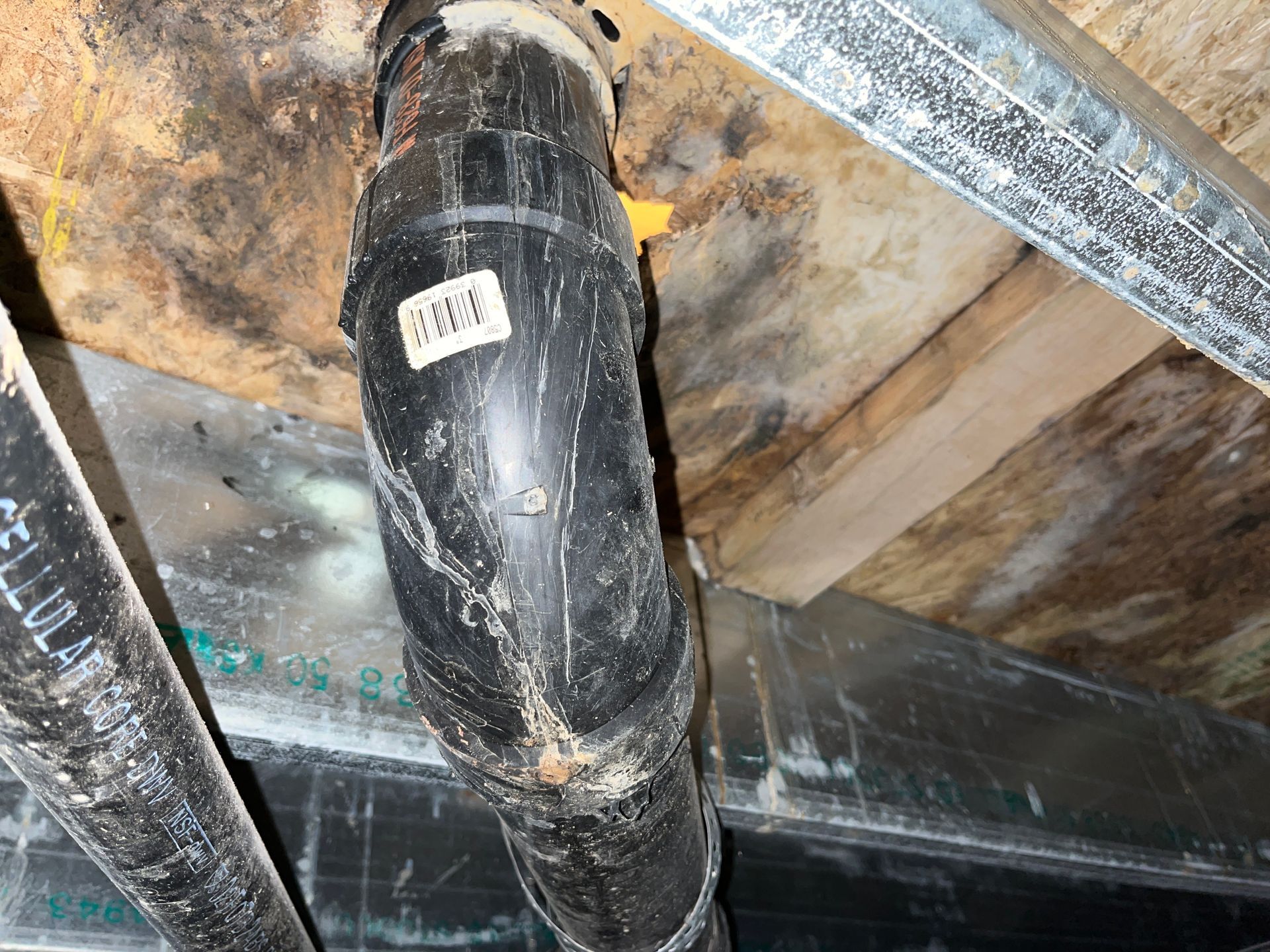 Wood Sub-floor from crawlspace. Leaking Toilet wax ring.