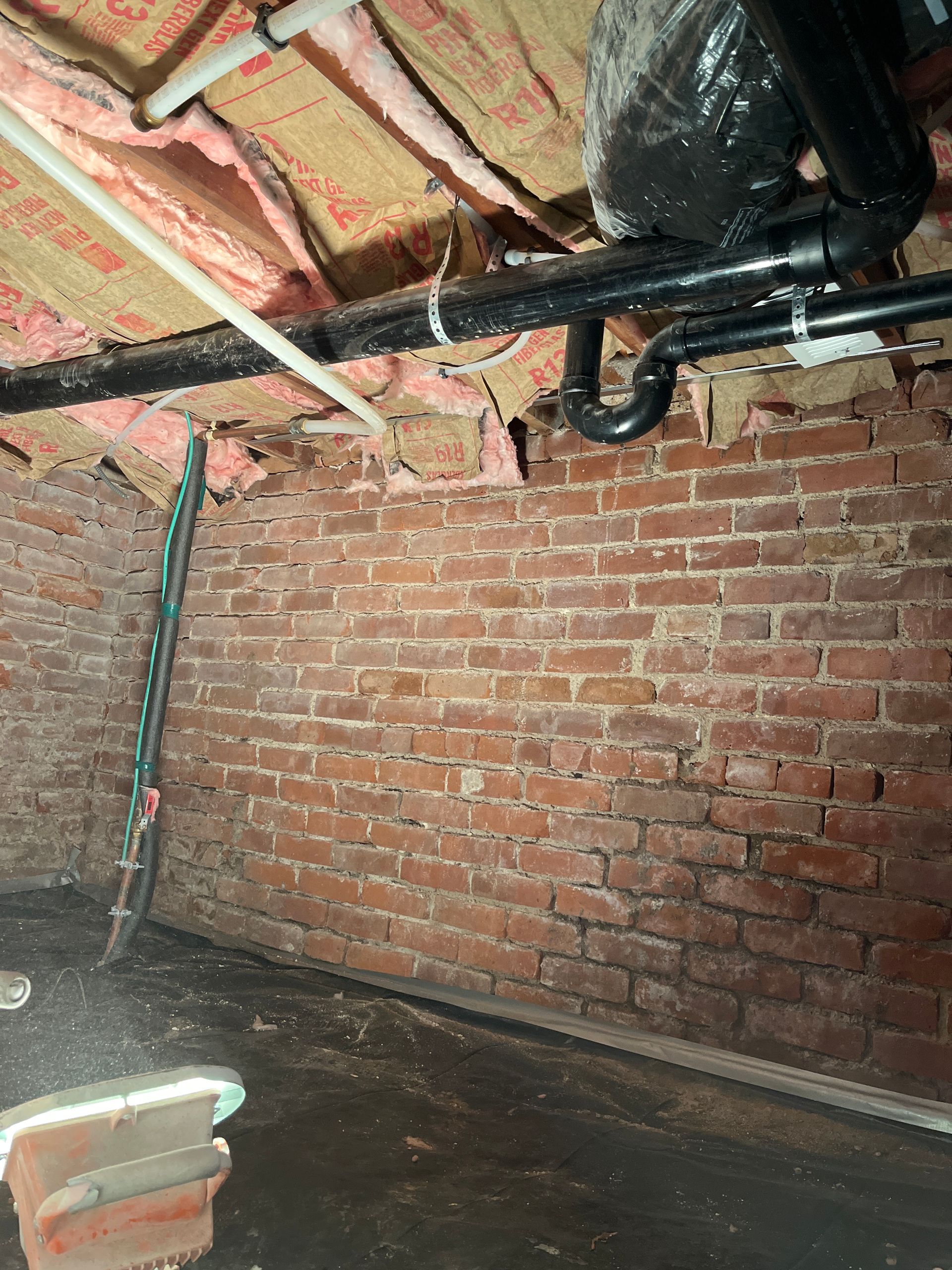 crawlspace mold work. 