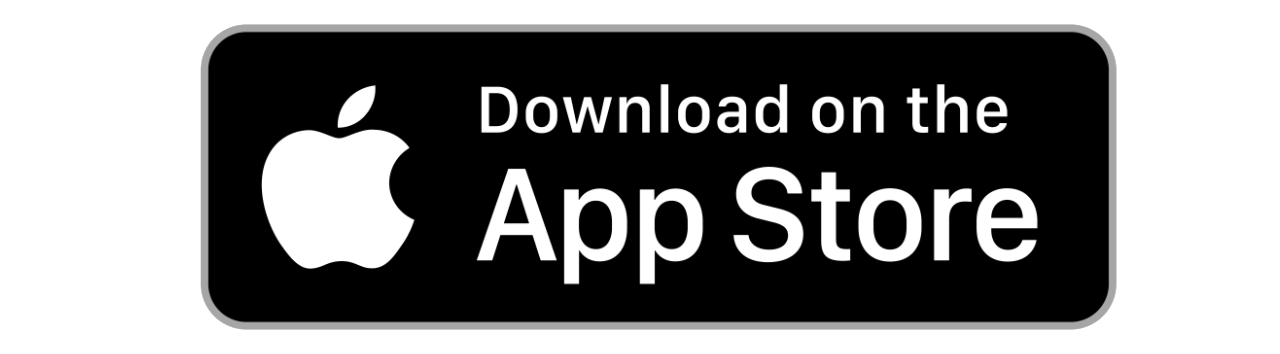 Download on the App Store button, featuring a white apple logo on a black background with white text.