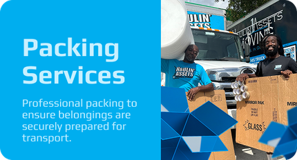 Packing services by professional packing movers at Haulin' Assets Moving & Storage