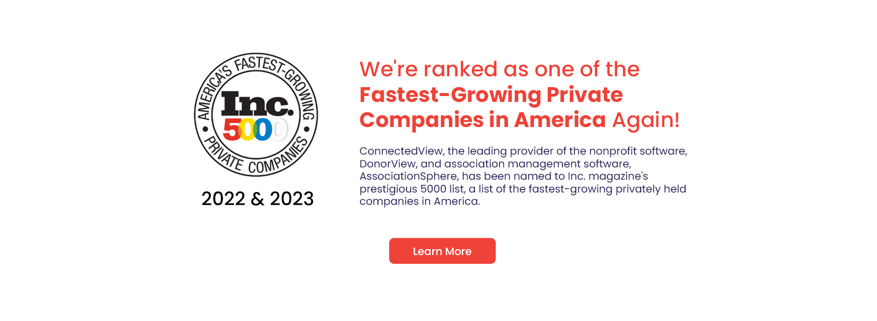 We're ranked as one of the Fastest-Growing Private Companies in America Again!