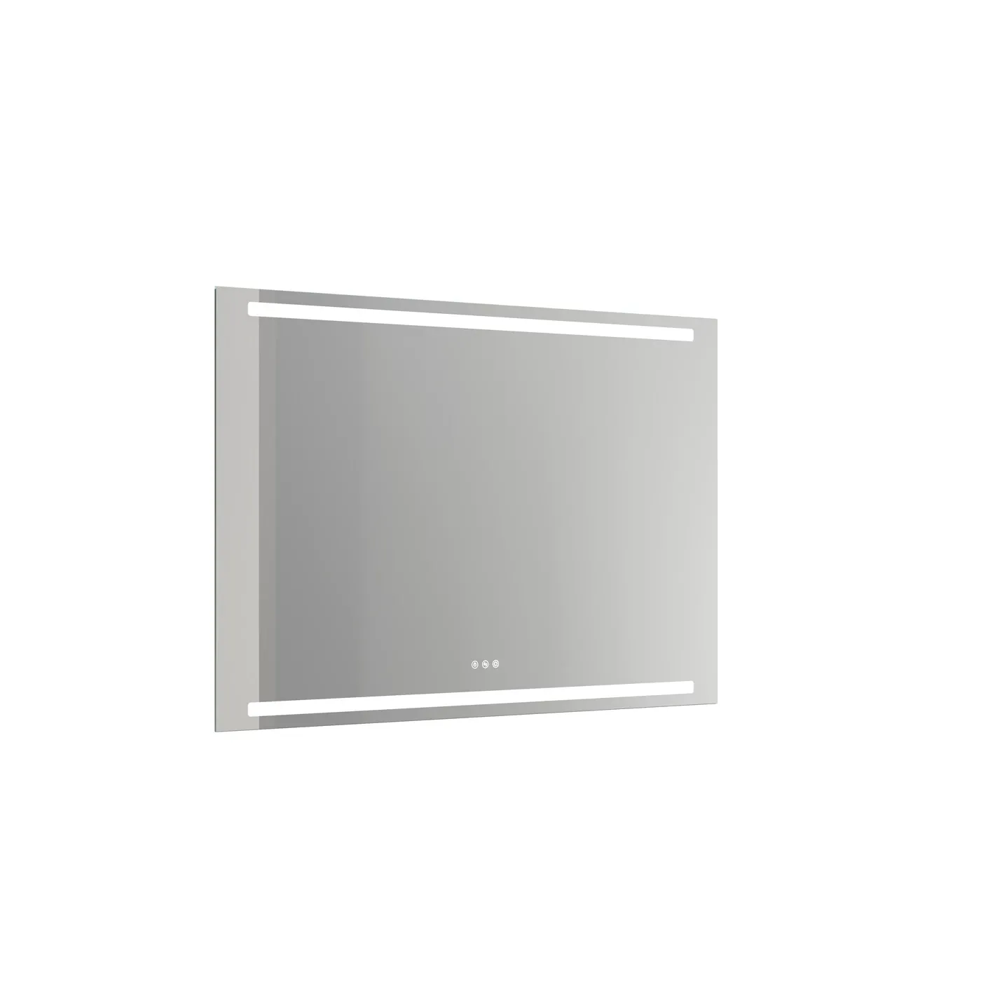 Level mirror with horizontal LED lighting, 80x120 cm