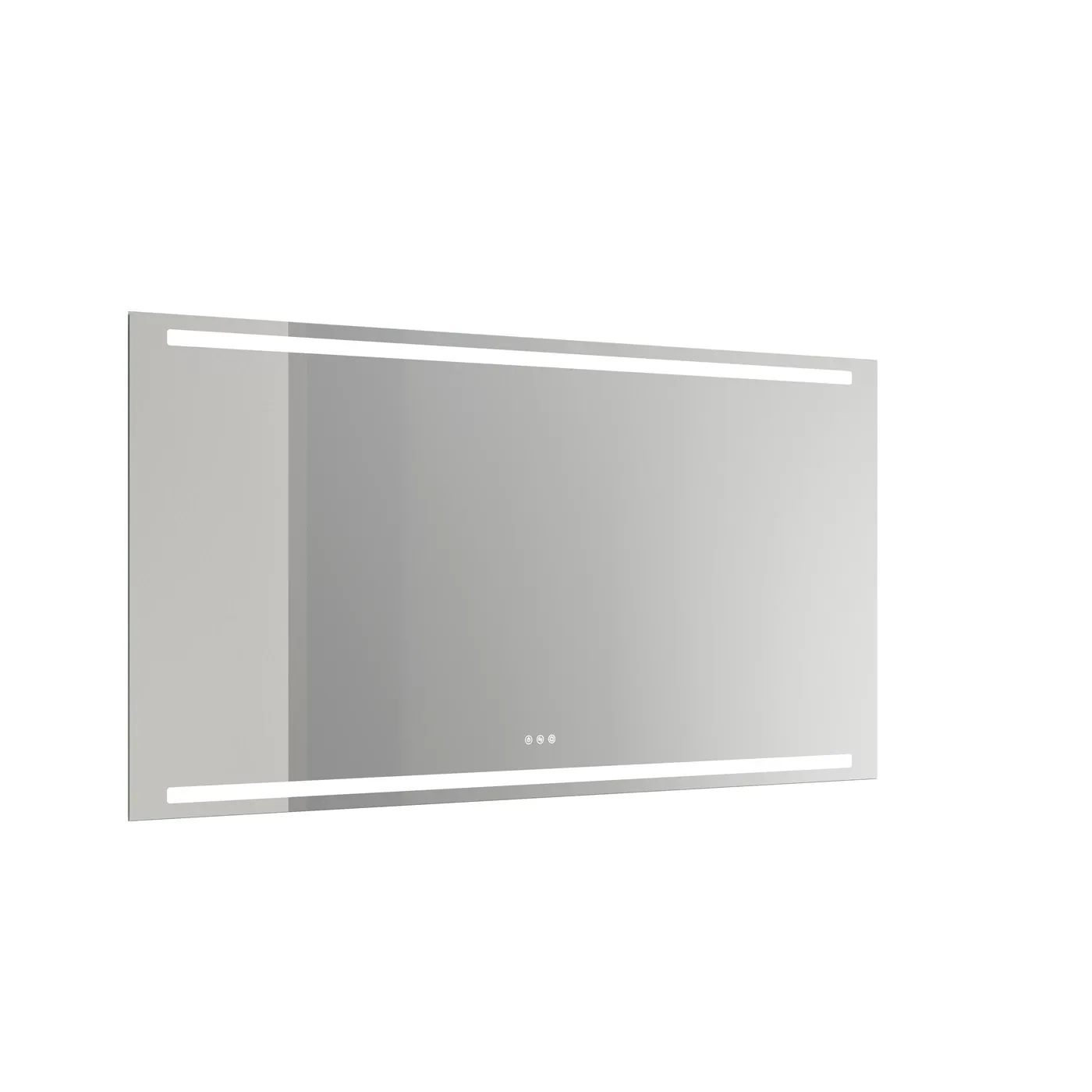Level mirror with horizontal LED lighting, 80x160 cm