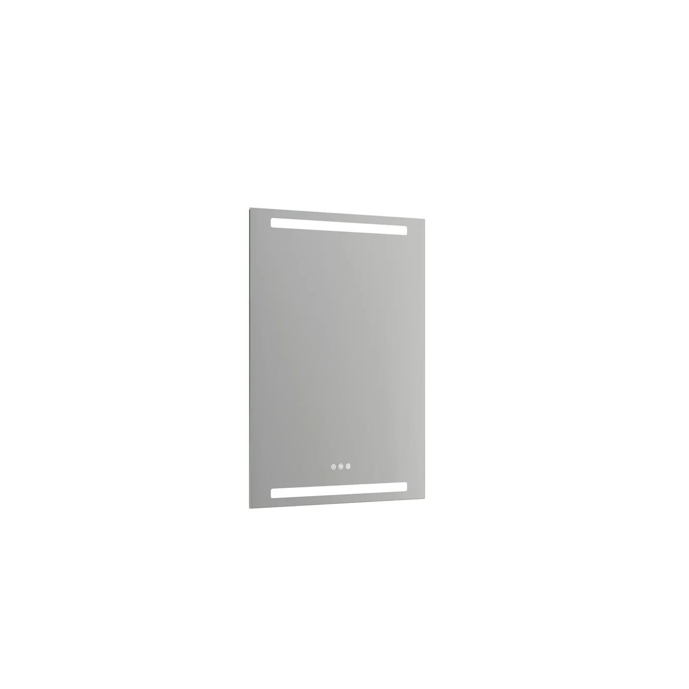 Level mirror with horizontal LED lighting, 80x60 cm
