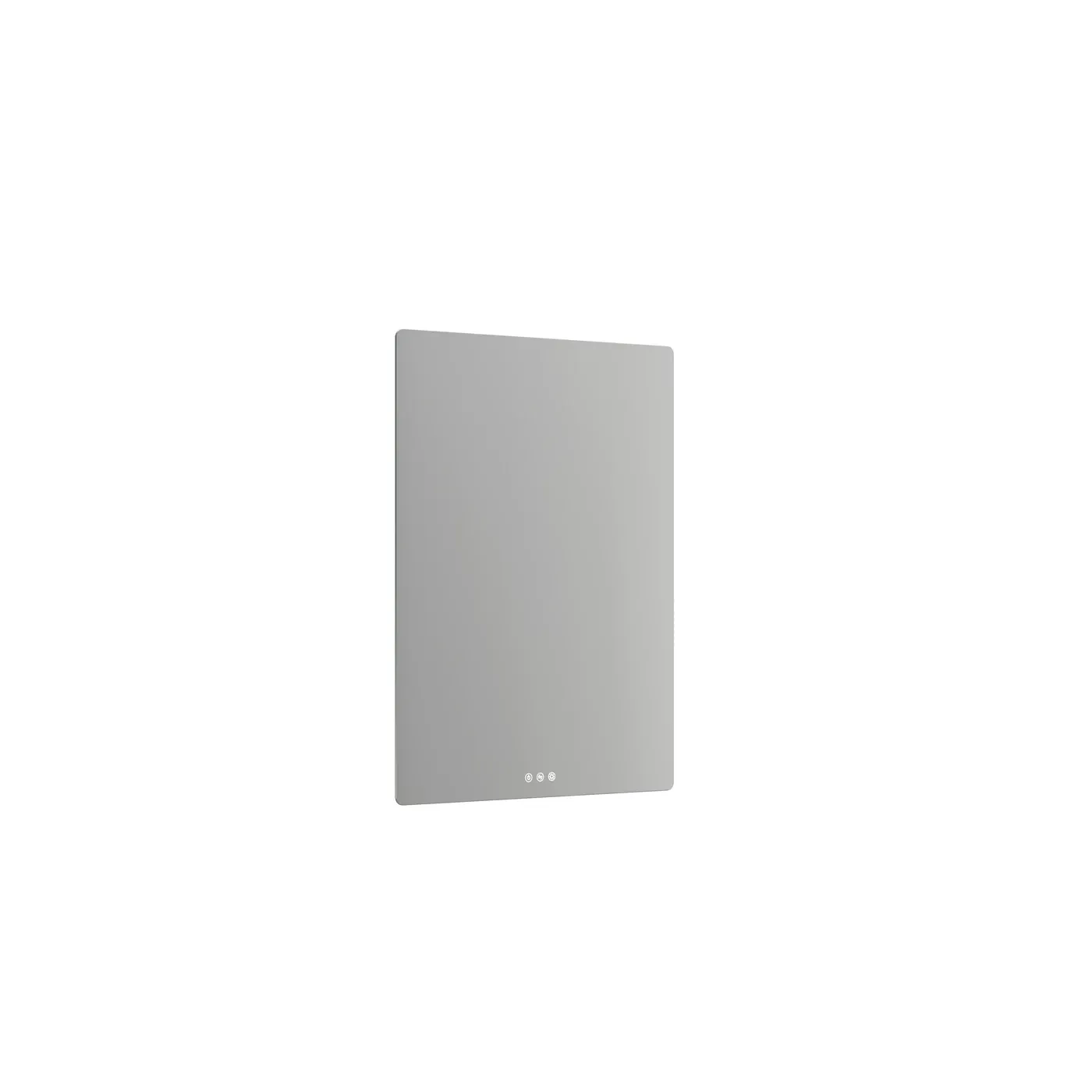Soft mirror 50 cm with rounded corners for adjustable lights, optional lights