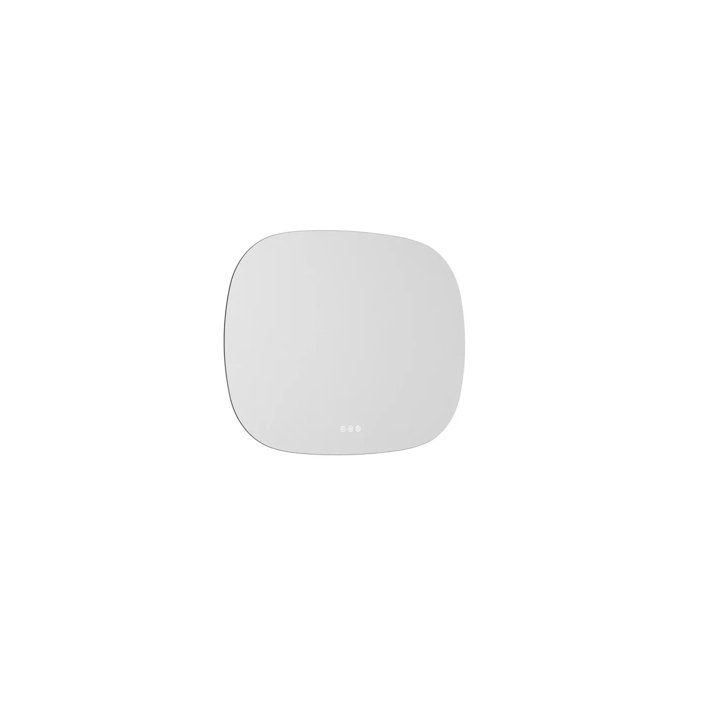 Oval mirror 60x80 cm for adjustable lights with anti-mist pad, optional light