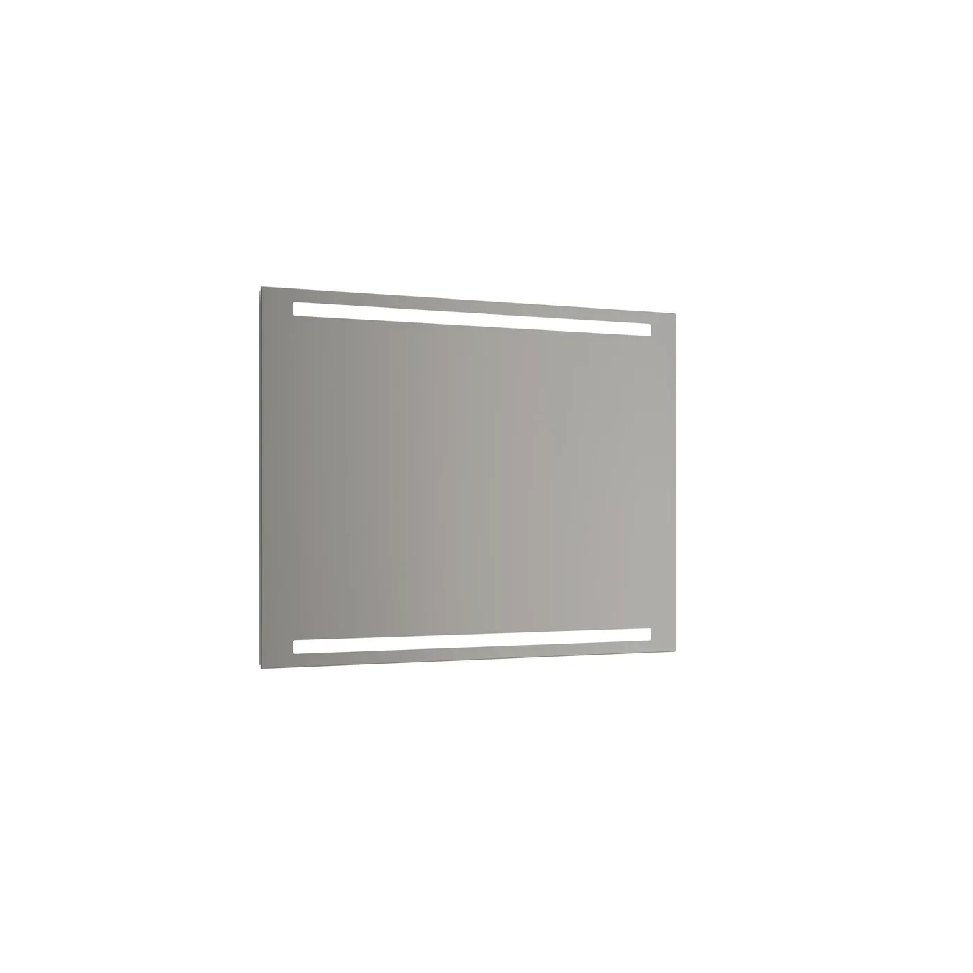 Mirror with horizontal LED-lighting and sensor, 70x100 cm