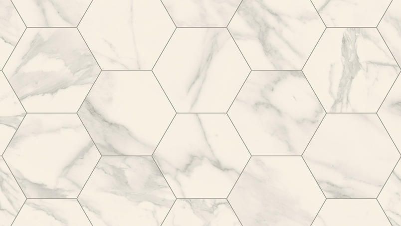 TREND MARBLE HEXAGON GREY 3MTR