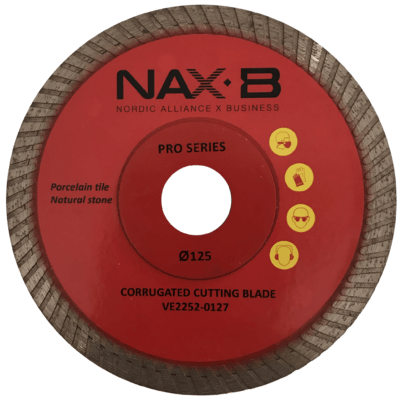 NAXB // Demantsblað gróft 125 mm / skátennt