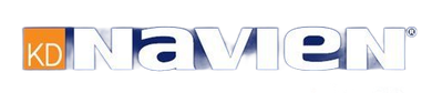 The Navien company logo, featuring the letters