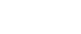 A white, bold, sans-serif logo for