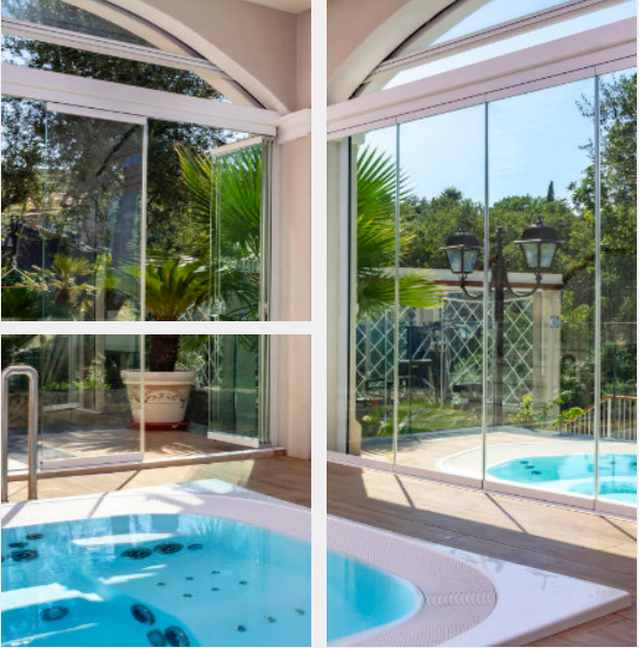 DRA INFISSI - pack systems - vetrata panoramica amovibile