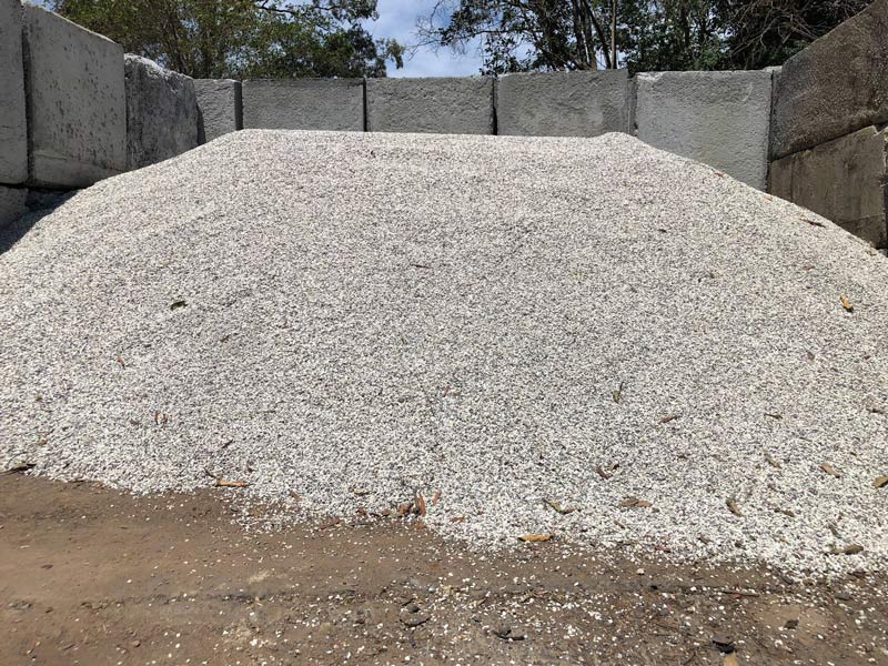 White Decorative Stone Pile — HKL Landscape Supplies In Taree South New South Wales