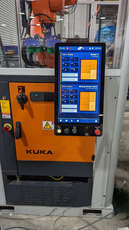 A KUKA industrial robot control cabinet.