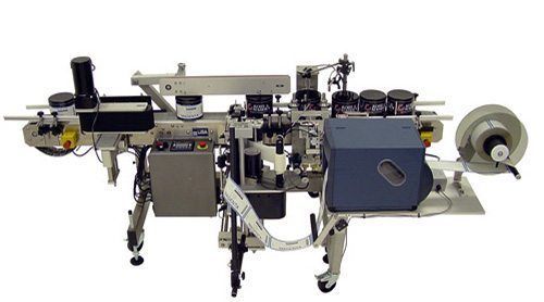 An industrial labeling machine.
