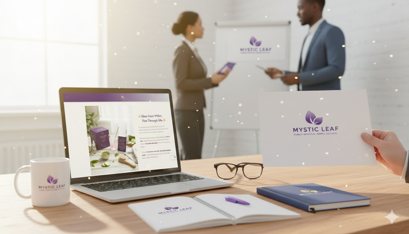 Mystic Leaf Glow & Flow collagen sachets with astaxanthin and vitamin C.”