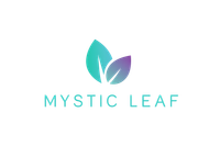 Logo: two-leaf design in blue and purple; gold text