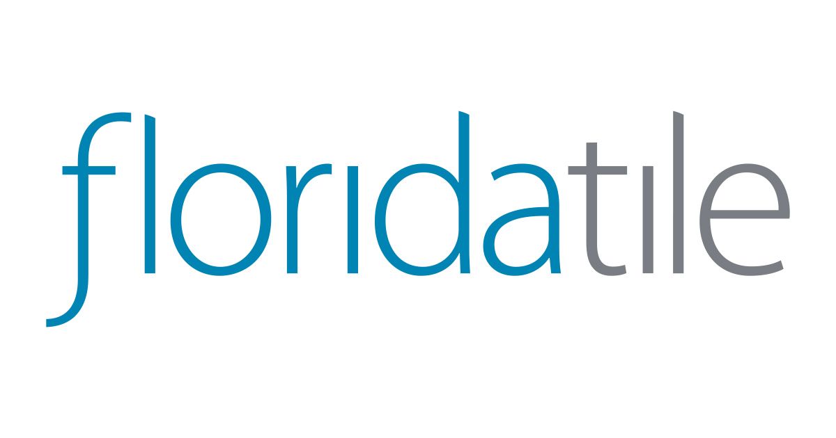 The word floridatile is written in blue on a white background on Floor Source Website
