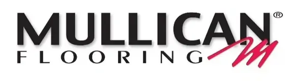 The mullican flooring logo is on a white background on Floor Source Website