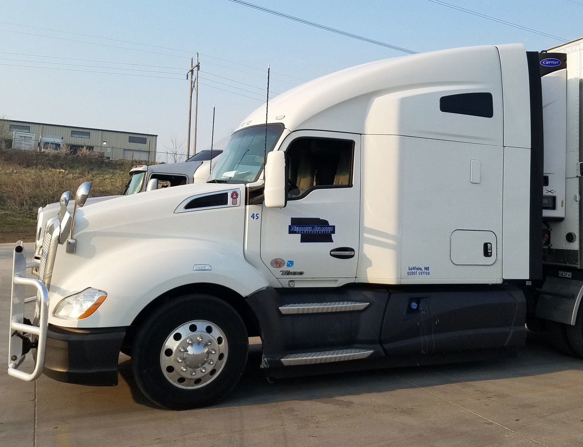 Trucking Jobs — White Trailer Truck in La Vista, Nebraska