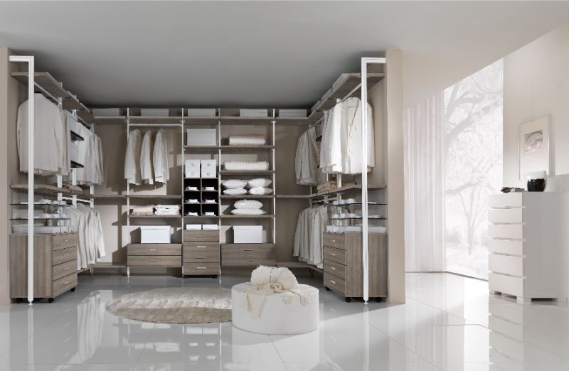 cabine armadio con suddivisione interna