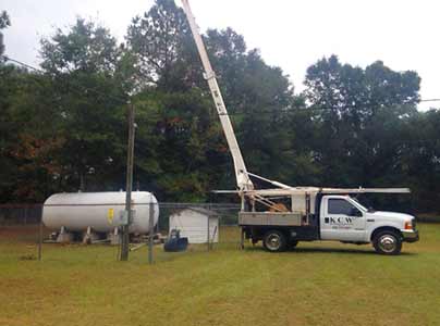 Truck on site — KCW Water Well Service in Tallahassee, FL