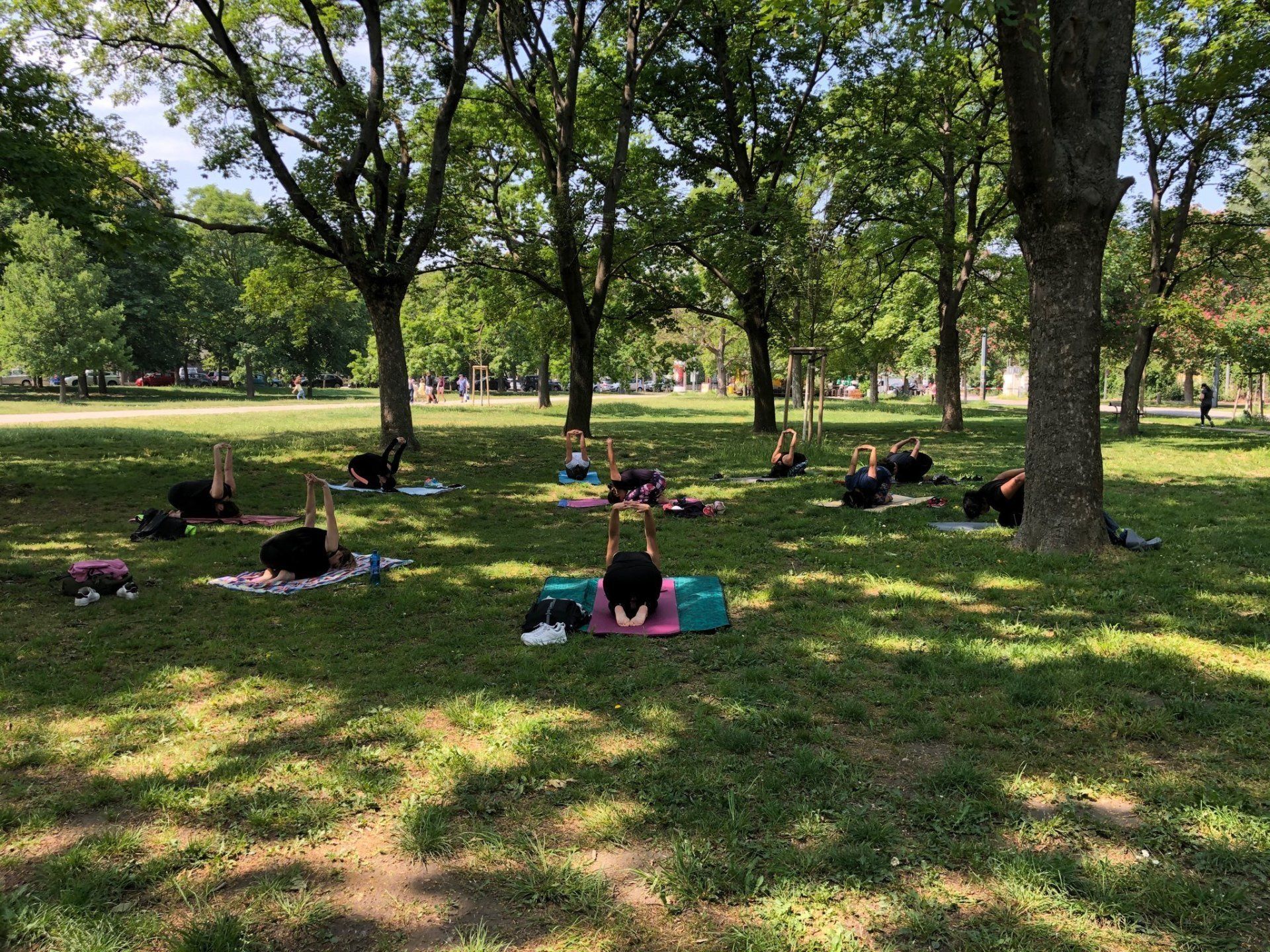 yoga in fresh air