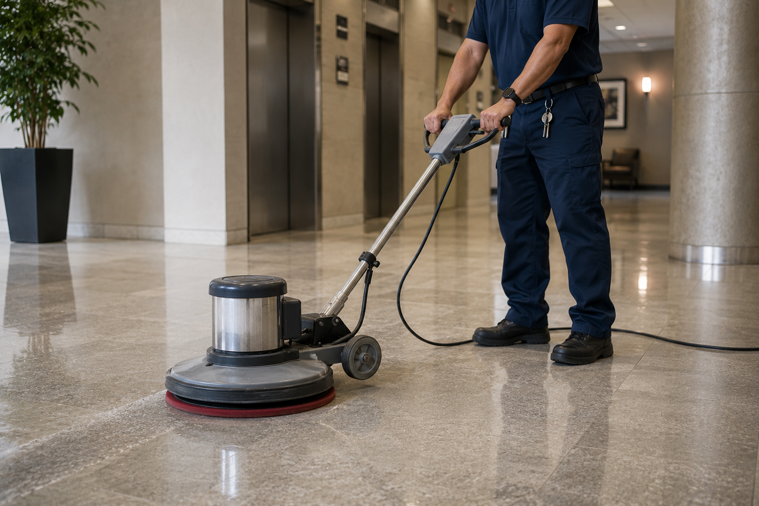 stripping waxing hard surface floor maintenance