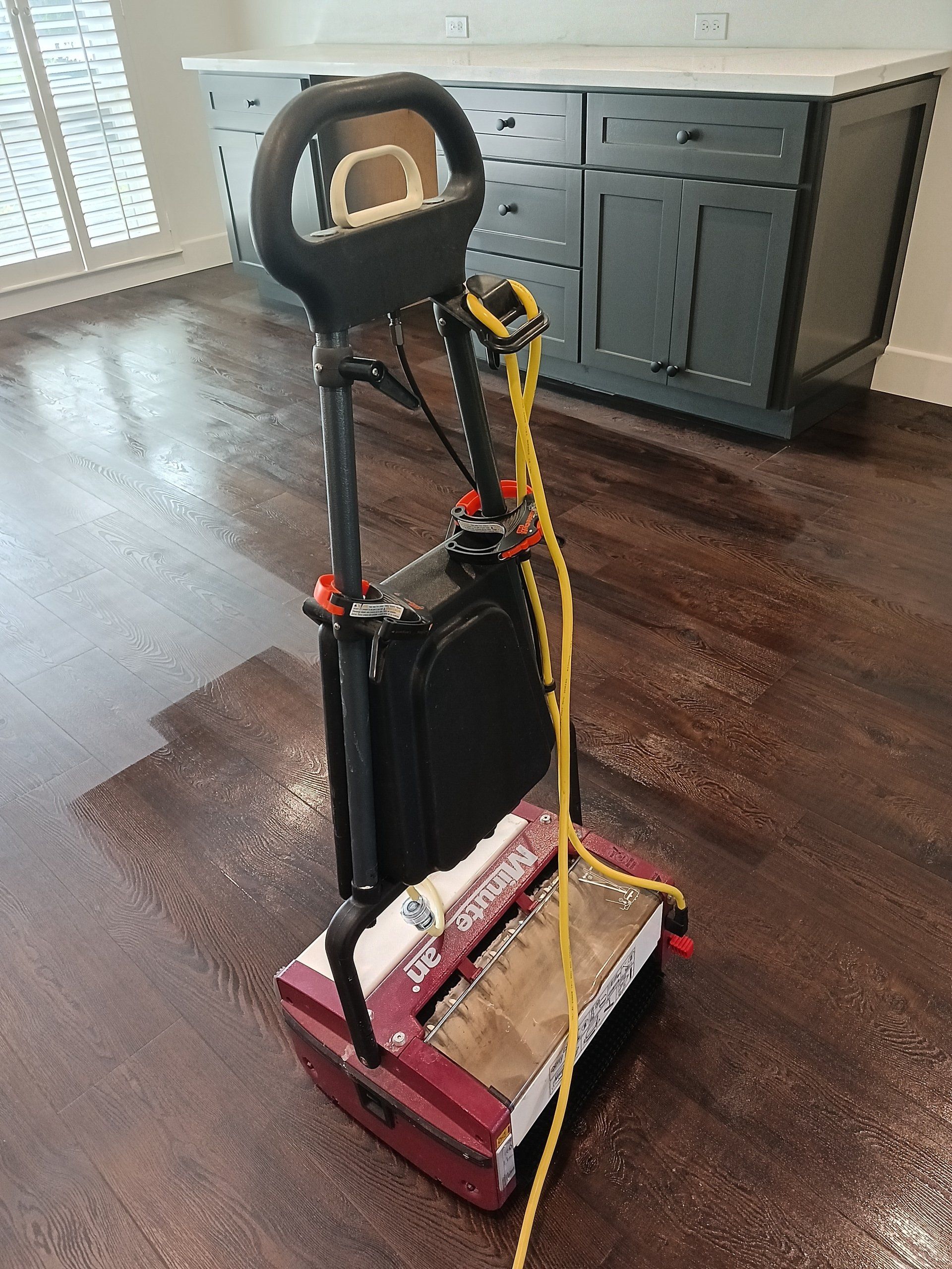 Luxury Vinyl Cleaning - During