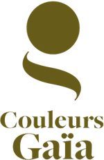 Le logo de couleurs gaia est un cercle avec un tourbillon autour.