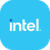 Intel logo: 