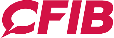 Le logo de la FCIB est rouge et blanc avec une bulle.