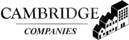 Cambridge Companies logo with black building icons and serif text on a white background