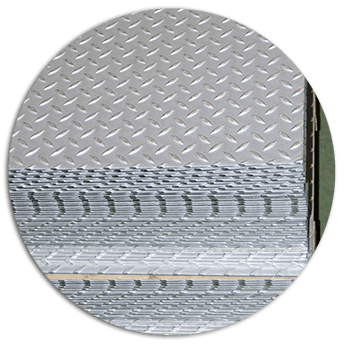 Planchas diamantadas de acero inoxidable en 2 y 3 mm de espesor