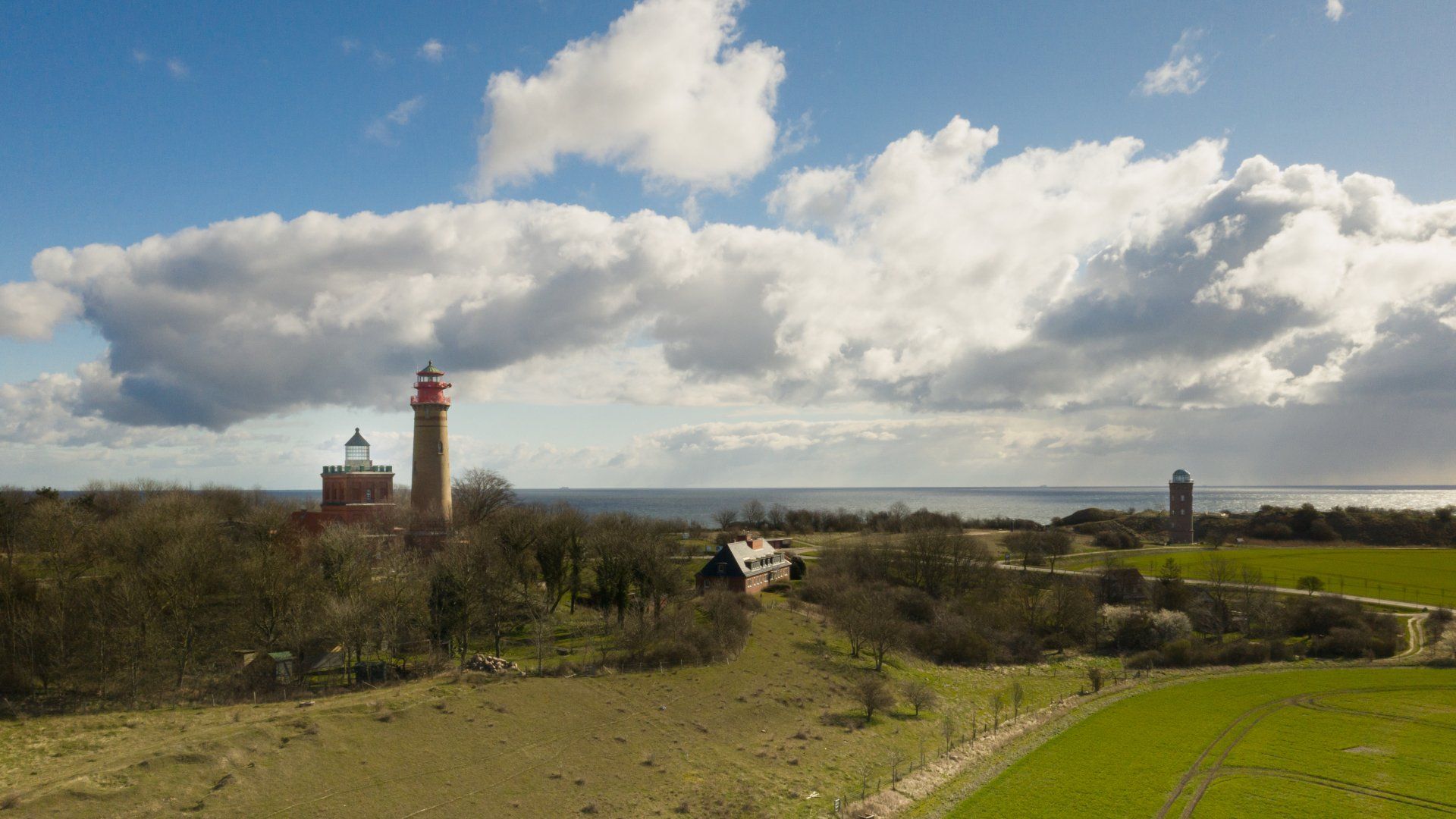 Rügen, Mecklenburg-Vorpommern, Vorpommern, Kap Arkona, Leuchttürme, Wolken, Ostsee, Schinkelturm, Kap, Arkona,