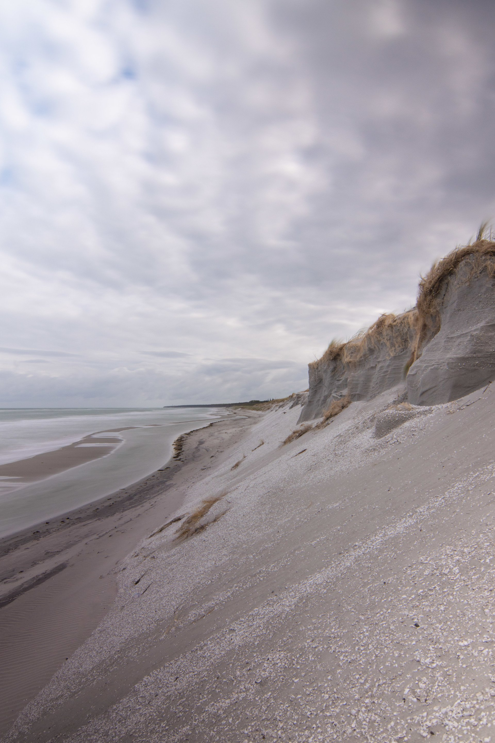 Weststrand, Strand, Steilküste, Wolken, Sturm, Ahrenshoop, Ostsee, Mecklenburg-Vorpommern, Vorpommern