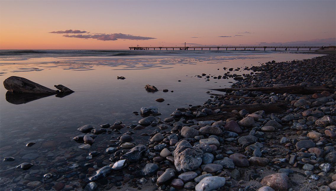Seebrücke, Wustrow, Fischland, Fischland-Darss-Zingst, Ostsee, Strand, Meer, Mecklenburg-Vorpommern, Vorpommern,