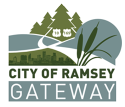 A logo for the city of ramsey gateway