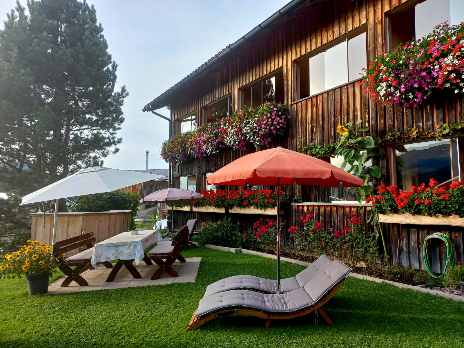 Außenansicht Haus Vögel