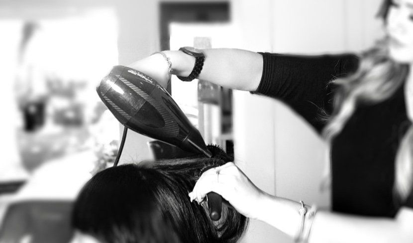 Hair styling blow drying