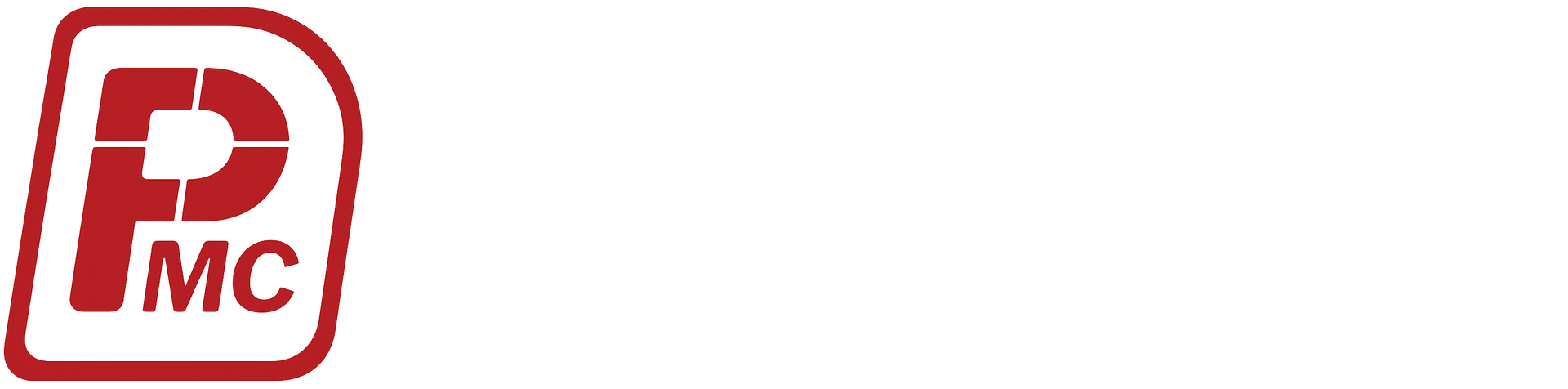 Red and white Precision Metal Craft logo in a rounded rectangle.