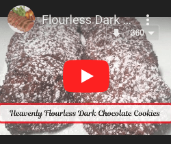 Heavenly Flourless Dark Chocolate Cookies