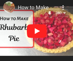 How to Make Rhubarb Pie -- Easy Pie Recipe