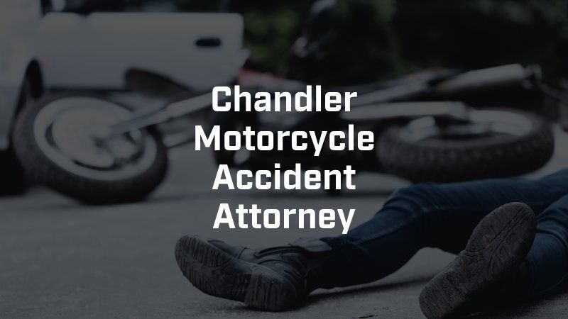 A chandler motorcycle accident attorney is laying on the ground