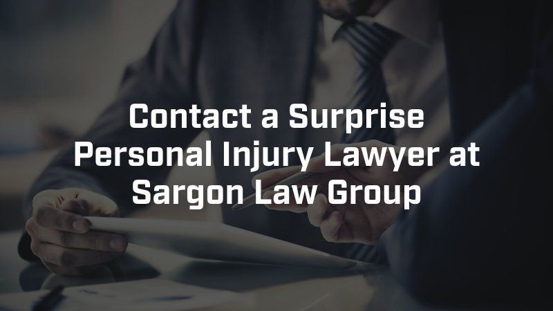 A surprise personal injury lawyer at sargon law group